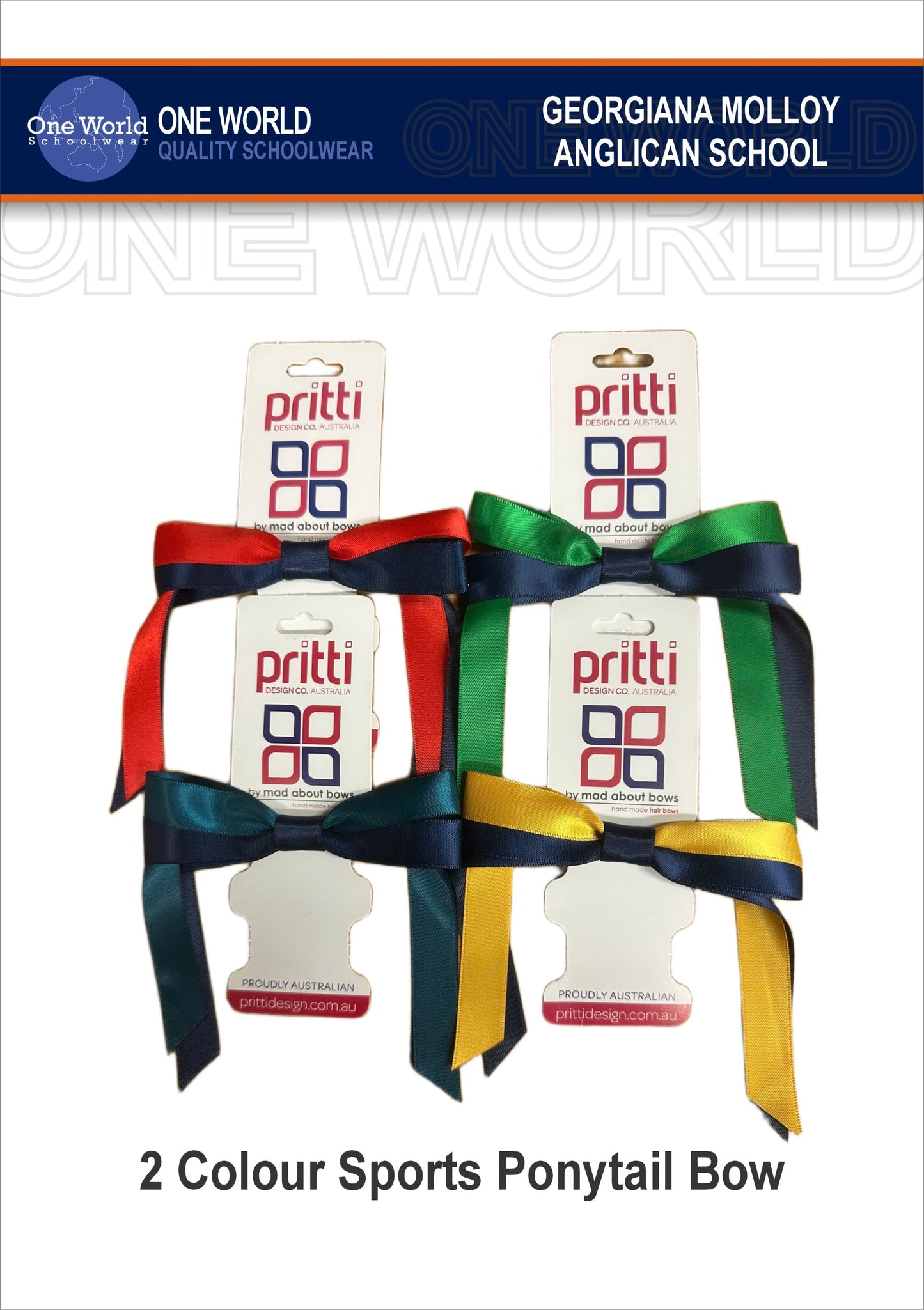 Hair Item - 2 Colour House Ponytail Bow