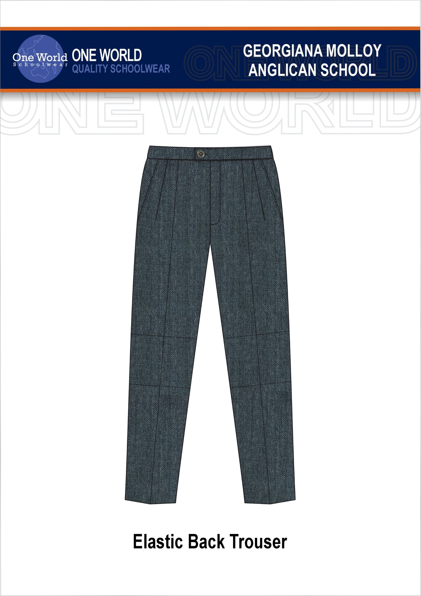 Trouser - Elastic Back