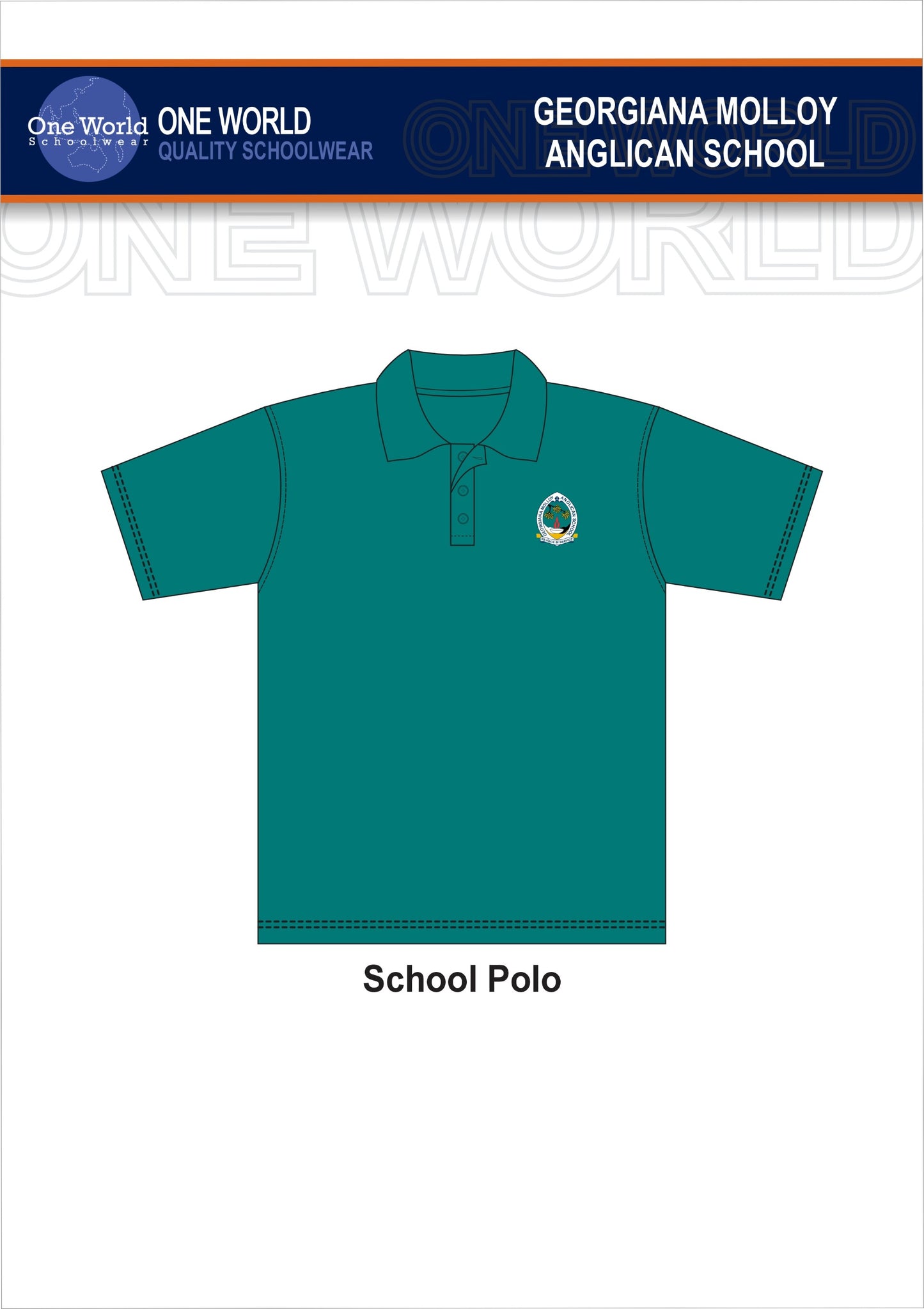 Kindy - Year 2 Teal Polo